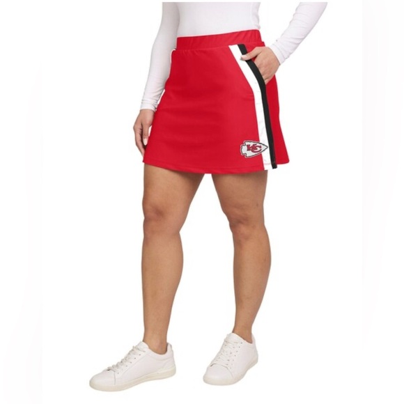 WEAR by Erin Andrews Pants - WEAR by Erin Andrews Red Kansas City Chiefs Stripe Skort XXL
